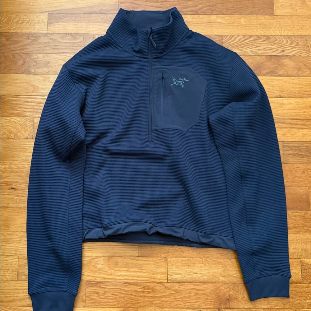 Arcteryx Olera Zip-Neck Pullover Women’s Medium Black Sapphire